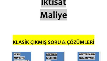 KPSS İktisat ve Maliye Soru Çözümleri